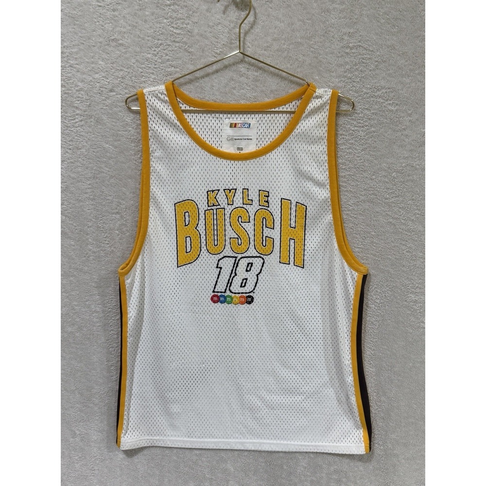 Kyle Busch #18 Nascar Tank Top Jersey XL 2016 M&M's G-lll Sports by Carl Banks